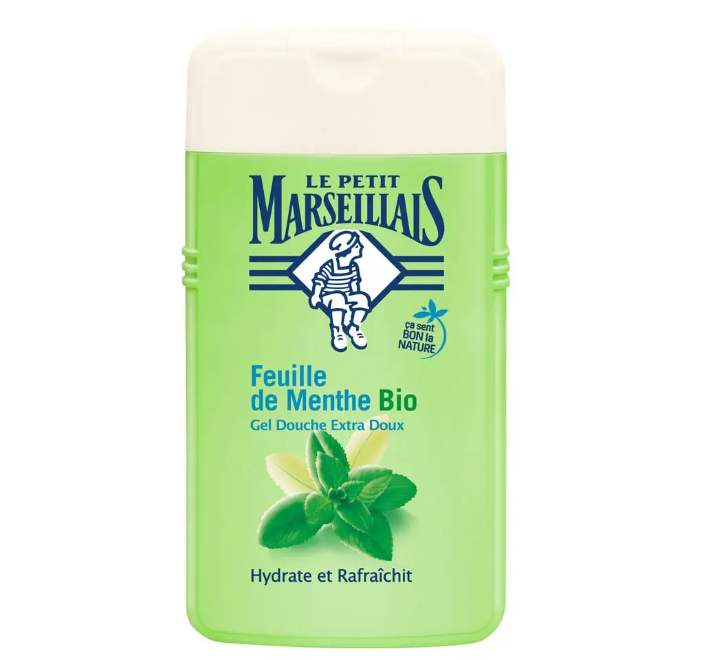Le petit marseillais Gel douche le petit marseillais feuille de menthe bio 250ml - Parfum et cosmétiques authentiques en vente chez Choupinette para & parfumerie