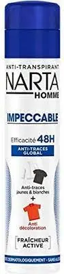 Narta Déodorant narta homme impecable (bleu) 200ml - Parfum et cosmétiques authentiques en vente chez Choupinette para & parfumerie