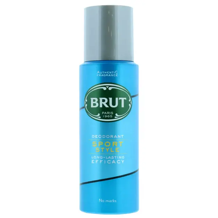 Brut Déodorant brut sport style  (bleu clair)200ml - Parfum et cosmétiques authentiques en vente chez Choupinette para & parfumerie