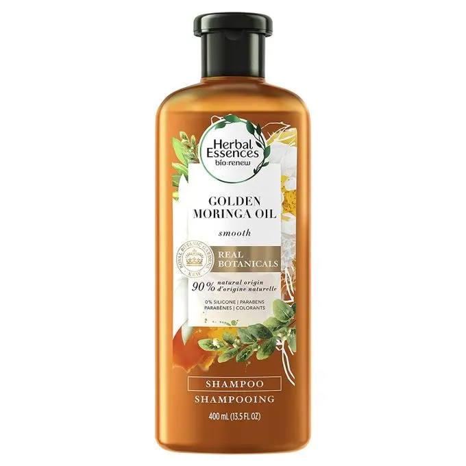 Herbal Essences Shampoing herbal essences golden moringa oil smooth 400ml - Parfum et cosmétiques authentiques en vente chez Choupinette para & parfumerie