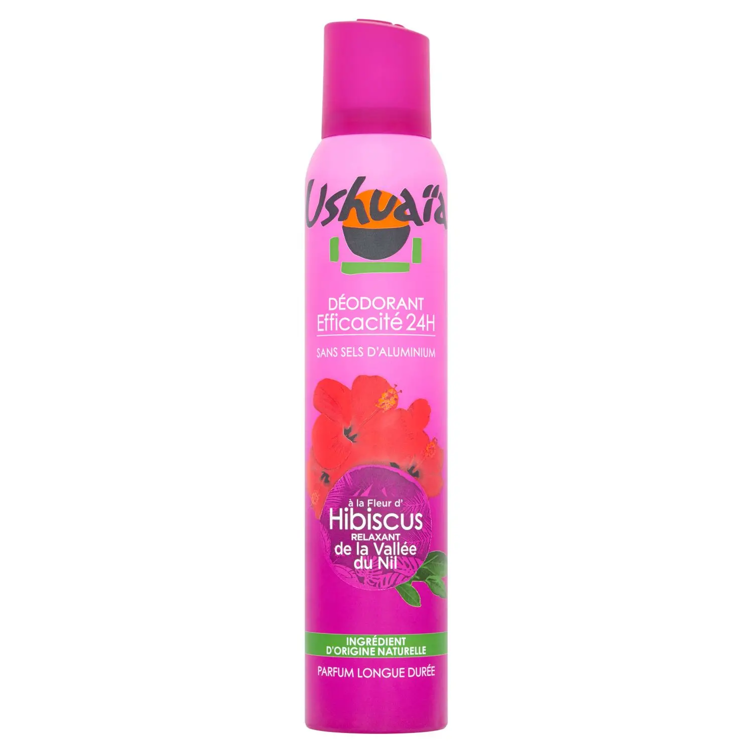 Ushuaia Déodorant ushuaia à la fleur d'hibiscus 200ml - Parfum et cosmétiques authentiques en vente chez Choupinette para & parfumerie