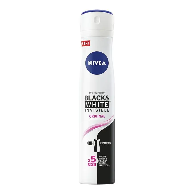 Déodorant nivea black white invisible original 200ml - Nivea | Parfumerie & Parafumerie en ligne