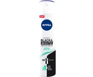 Nivea Déodorant nivea black white invisible active antibacterial 200ml - Parfum et cosmétiques authentiques en vente chez Choupinette para & parfumerie