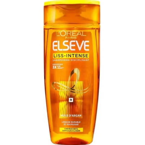 Shampoing l'oréal elseve liss intence huile d'argan cheveux secs difficiles à lisser 200ml - L'oréal | Parfumerie & Parafumerie en ligne