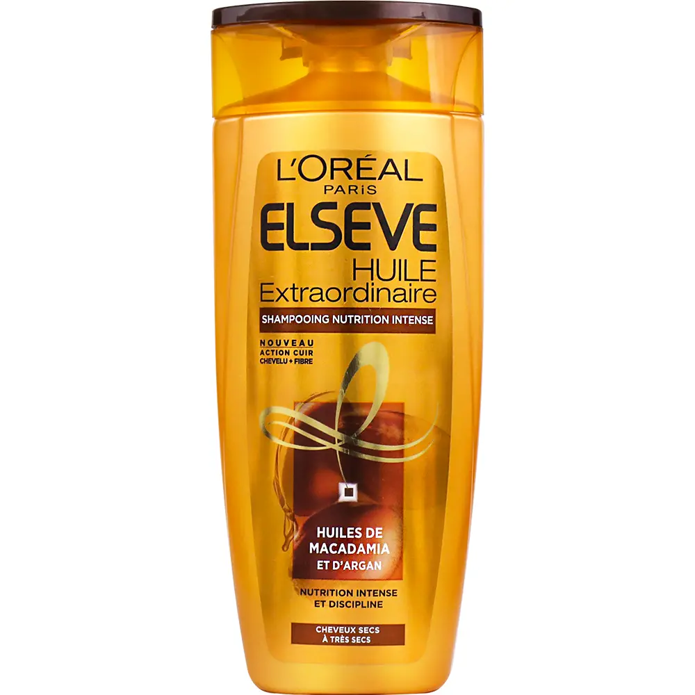 Shampoing l'oréal elseve huile extraordinaire huile de macadamia et argan cheveux secs et très secs 200ml - L'oréal | Parfumerie & Parafumerie en ligne
