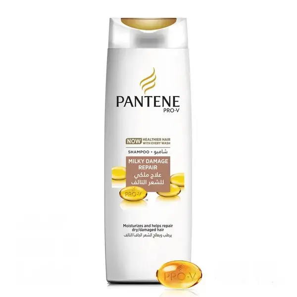Shampoing pantene soin au lait nourrissant cheveux abimés et fourchus 360ml - Pantene | Parfumerie & Parafumerie en ligne