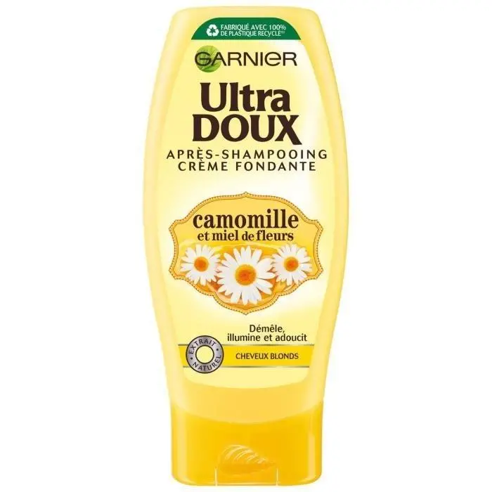 Après-shampoing garnier ultra doux camomille et miel de fleurs 200ml - Garnier | Parfumerie & Parafumerie en ligne