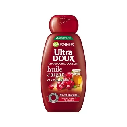 Shampoing garnier ultra doux prpotection couleur huile d'argan et cranberry 200ml - Garnier | Parfumerie & Parafumerie en ligne