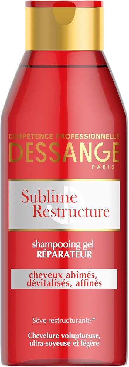 Jacques Shampoing gel dessange jacque sublime restructure  réparateur cheveux abîmés dévitalisés et affinés 200ml - Parfum et cosmétiques authentiques en vente chez Choupinette para & parfumerie