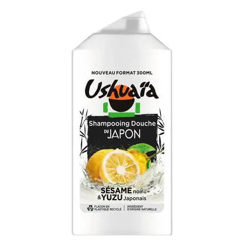 Ushuaia Shampoing douche 2 en 1 au sésam noir et yuzu japonais - 300ml - Parfum et cosmétiques authentiques en vente chez Choupinette para & parfumerie