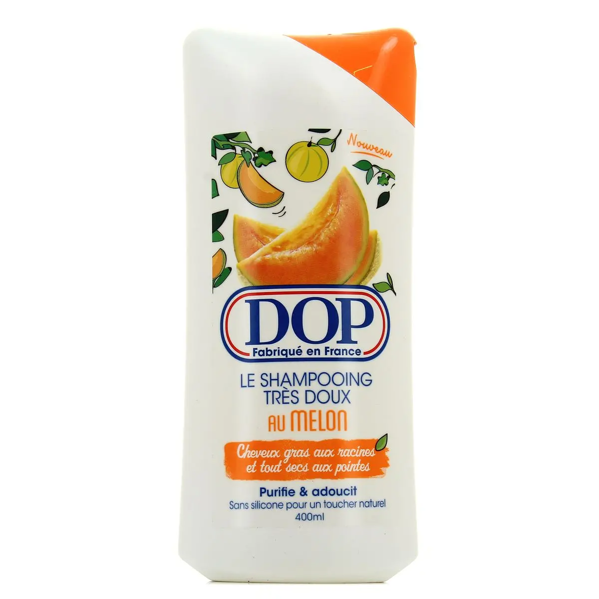Dop Shampoing dop au melon cheveux gras au racines et tout secs au pointes 400ml - Parfum et cosmétiques authentiques en vente chez Choupinette para & parfumerie