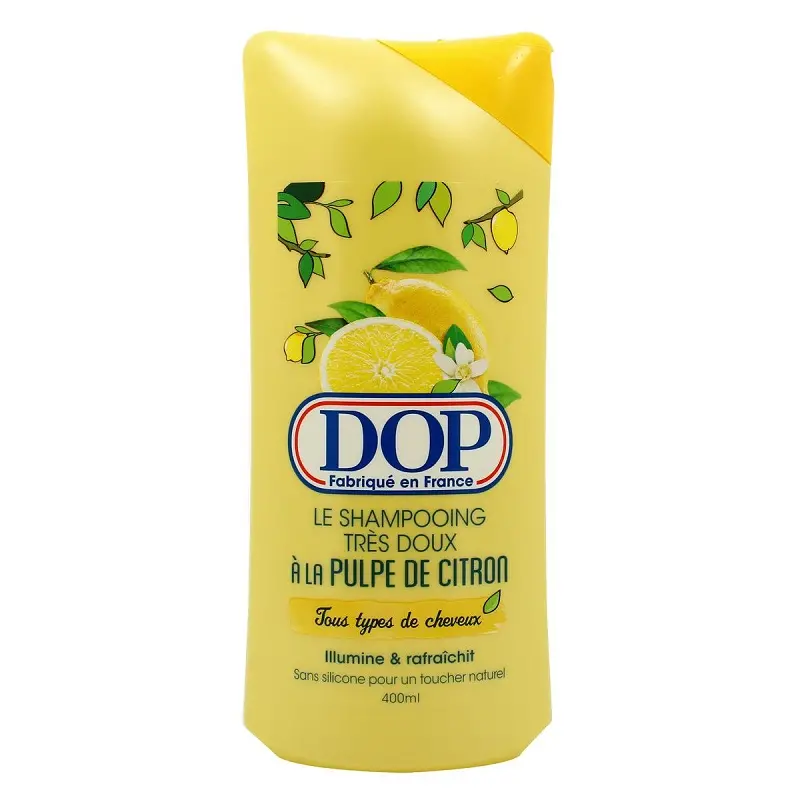 Dop Shampoing dop à la pulpe de citron tous types de cheveux 400ml - Parfum et cosmétiques authentiques en vente chez Choupinette para & parfumerie