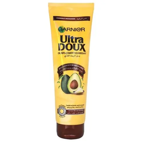 Huile remplacante garnier ultra doux huile d'avocat et beurre de karité cheveux très secs 125ml - Garnier | Parfumerie & Parafumerie en ligne