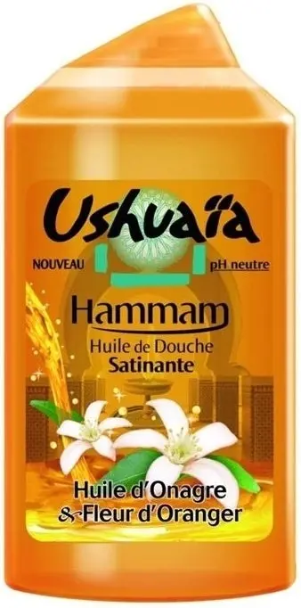 Huile de douche satinante huile d'onagre et fleur d'oranger 250ml - Ushuaia | Parfumerie & Parafumerie en ligne
