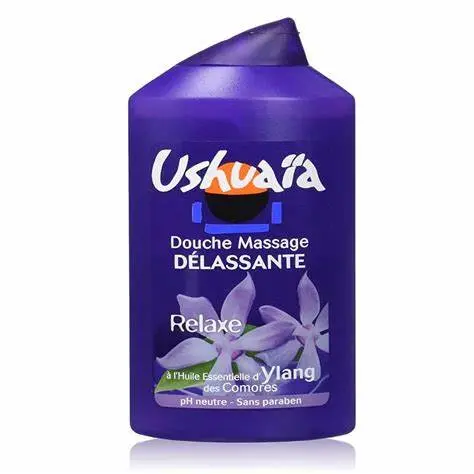 Gel douche massage délassante relaxe à l'huile essentielle d'ylang des comores 250ml - Ushuaia | Parfumerie & Parafumerie en ligne