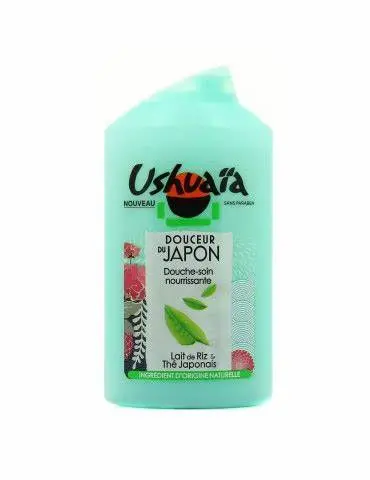 Ushuaia Gel douche douceur du japon lait de riz thé japonais 250ml - Parfum et cosmétiques authentiques en vente chez Choupinette para & parfumerie