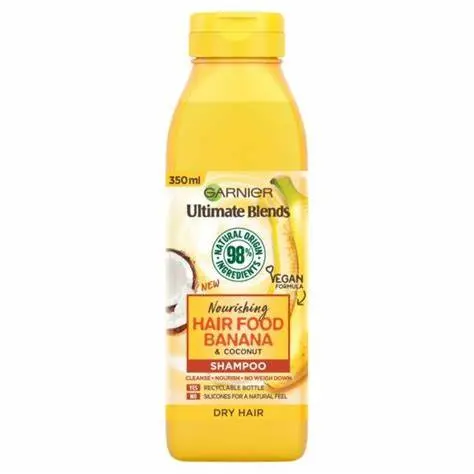 Après shampoing garnier ultra doux nourishing hair food banane et coco 350ml - Garnier | Parfumerie & Parafumerie en ligne