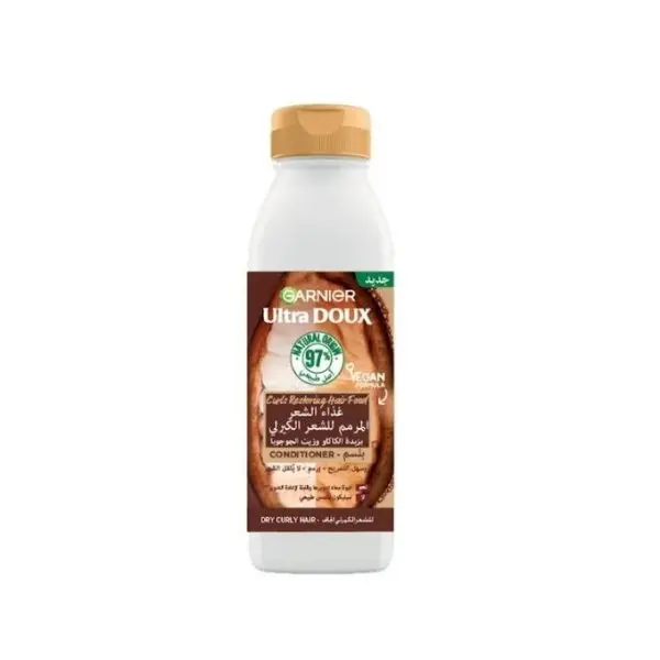 Garnier Après shampoing garnier ultra doux curls restoring hair food beurre de cacao et huile de jojoba 350ml - Parfum et cosmétiques authentiques en vente chez Choupinette para & parfumerie