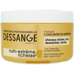 Masque cheveux dessange nutri extrême richesse huile d'onagre et sésame 250ml - Jacques | Parfumerie & Parafumerie en ligne