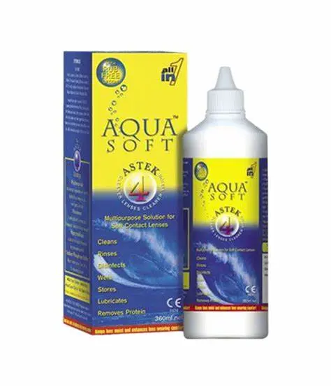 Aqua Solution multifonctions pour lentilles souples aqua astek 60ml - Parfum et cosmétiques authentiques en vente chez Choupinette para & parfumerie