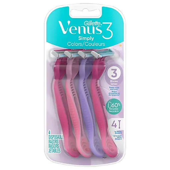 Gilette venus 3 couleurs et 3 lames (3p) - Venus | Parfumerie & Parafumerie en ligne