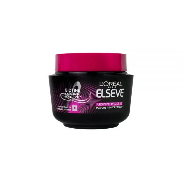 Masque l'oréal elseve arginine resist x3 cheveux fragiles tendance à tomber 300ml - L'oréal | Parfumerie & Parafumerie en ligne