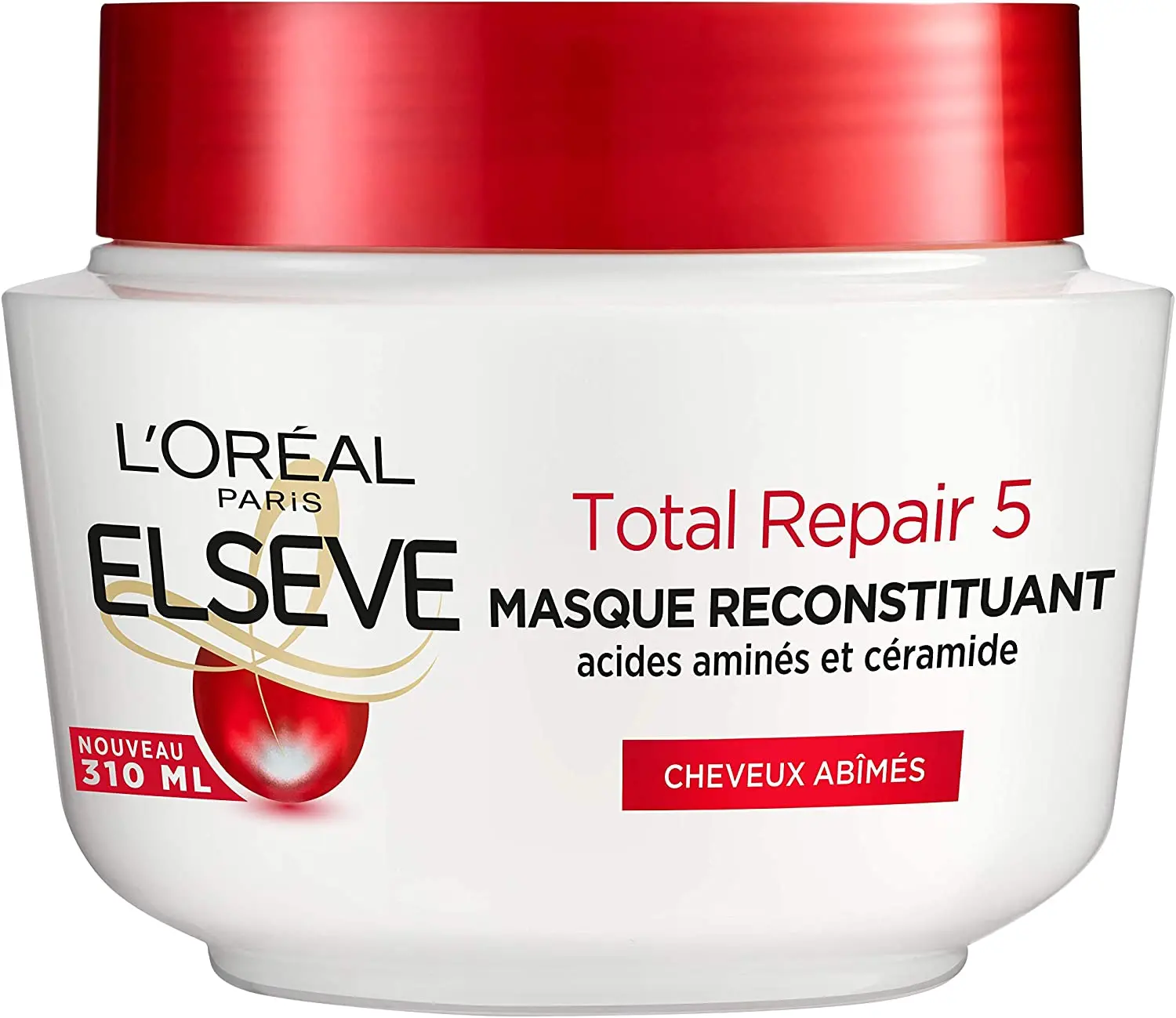 Masque l'oréal elseve total repair 5 cheveux abimés 300ml - L'oréal | Parfumerie & Parafumerie en ligne