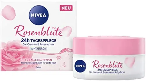Nivea Crème gel nivea rose care soin de jour organic rose water & hyaluron tous type de peaux 50ml - Parfum et cosmétiques authentiques en vente chez Choupinette para & parfumerie
