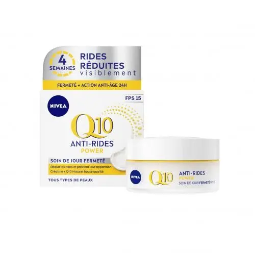 Nivea Crème nivea q10 anti ride power soin de jour organic antioxydant & acide aminé 50ml - Parfum et cosmétiques authentiques en vente chez Choupinette para & parfumerie