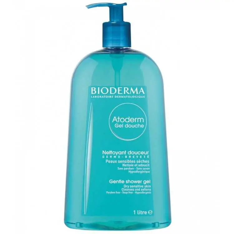 Gel douche bioderma atoderm peaux sensibles normales à sèches 1l - Bioderma | Parfumerie & Parafumerie en ligne