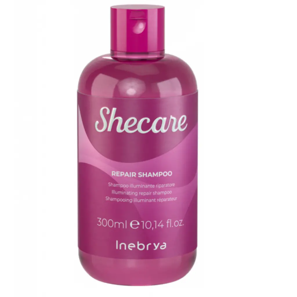 Inebrya Shampoing inebrya shecare illuminant réparateur sans sulfate cheveux abimés 300ml - Parfum et cosmétiques authentiques en vente chez Choupinette para & parfumerie