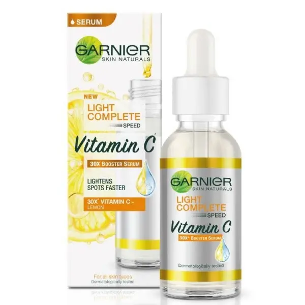 Garnier sérum viasage garnier fast bright anti tache noir vitamine C tous types de peaux 30ml - Parfum et cosmétiques authentiques en vente chez Choupinette para & parfumerie