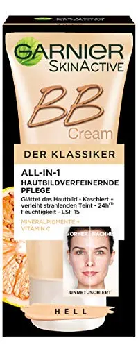 Bb crème garnier all in 1 mineral pigmente+vitamine c (hell) 50ml - Garnier | Parfumerie & Parafumerie en ligne