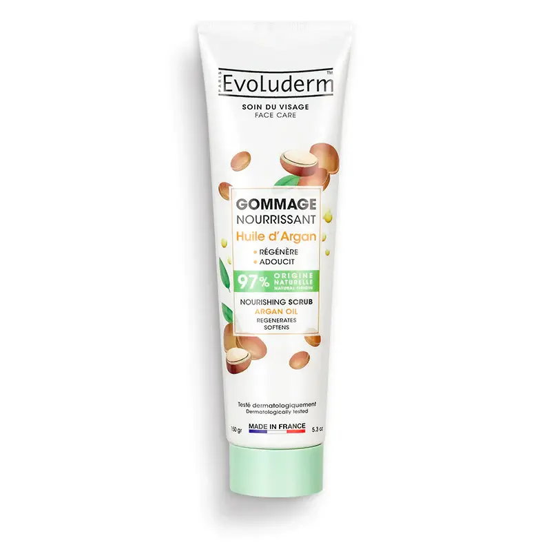 Gommage evoluderm nourrissant huile d'argan 150gr - Evoluderm | Parfumerie & Parafumerie en ligne