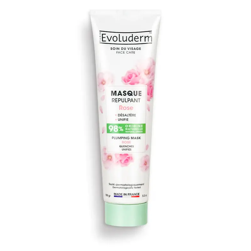 Masque repulpant rose 150gr - Evoluderm | Parfumerie & Parafumerie en ligne