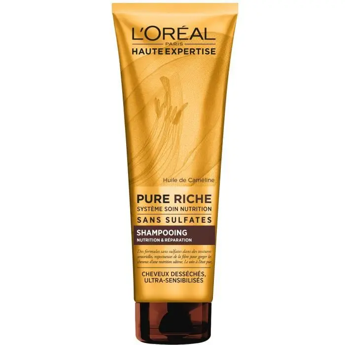 L'oréal Shampoing l'oréal haute expertise pure riche nutrition & réparation 250ml - Parfum et cosmétiques authentiques en vente chez Choupinette para & parfumerie
