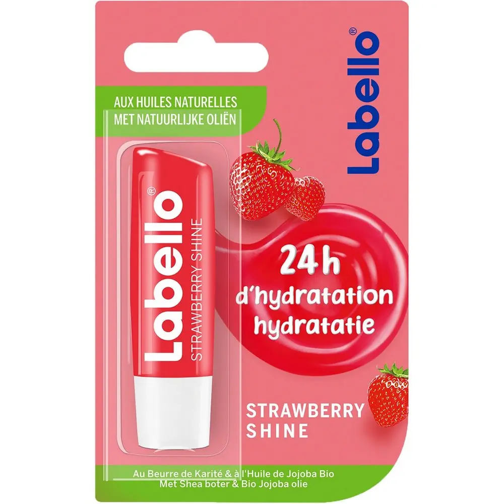 Baume à lèvres labello strawberry shine - Labello | Parfumerie & Parafumerie en ligne