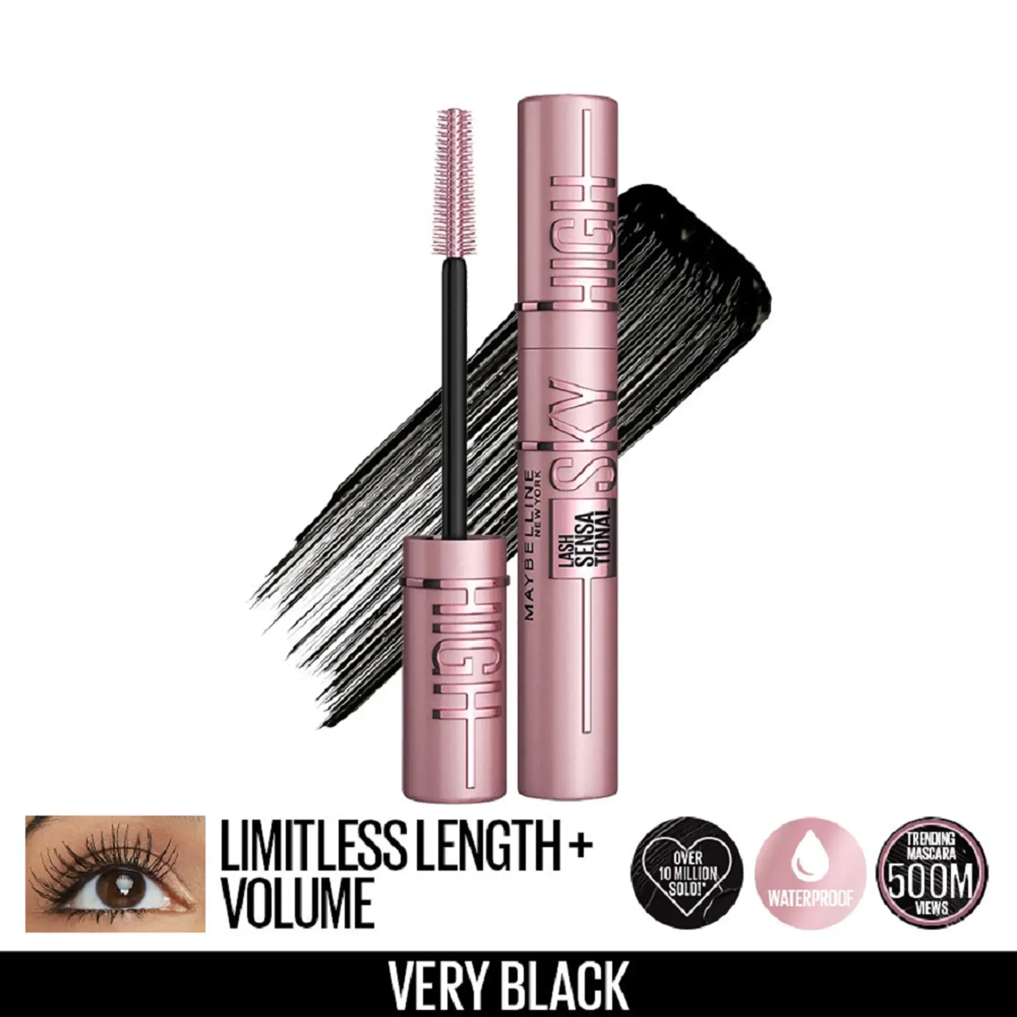 Mascara maybelline sky high n°1 noir - Maybelline | Parfumerie & Parafumerie en ligne