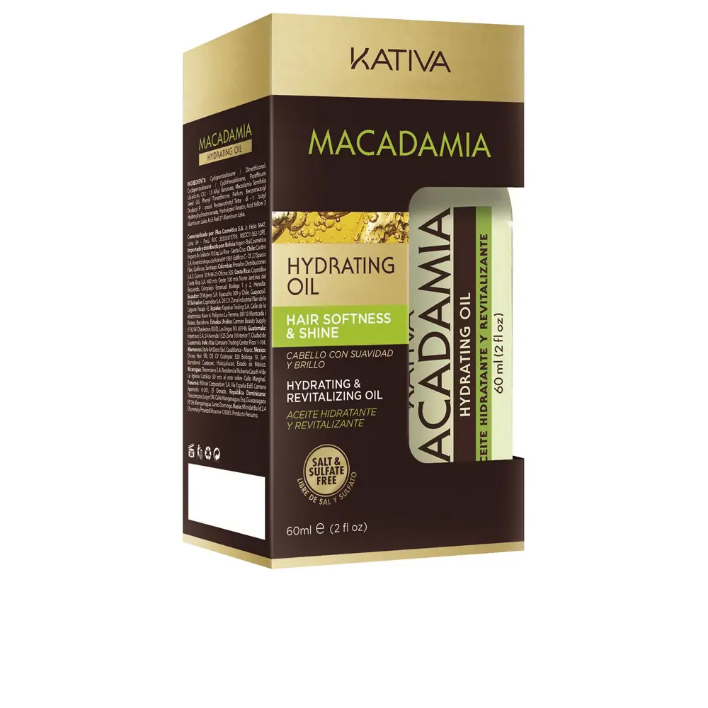 Sérum kativa macadamia hydrating oil 60ml - Kativa | Parfumerie & Parafumerie en ligne