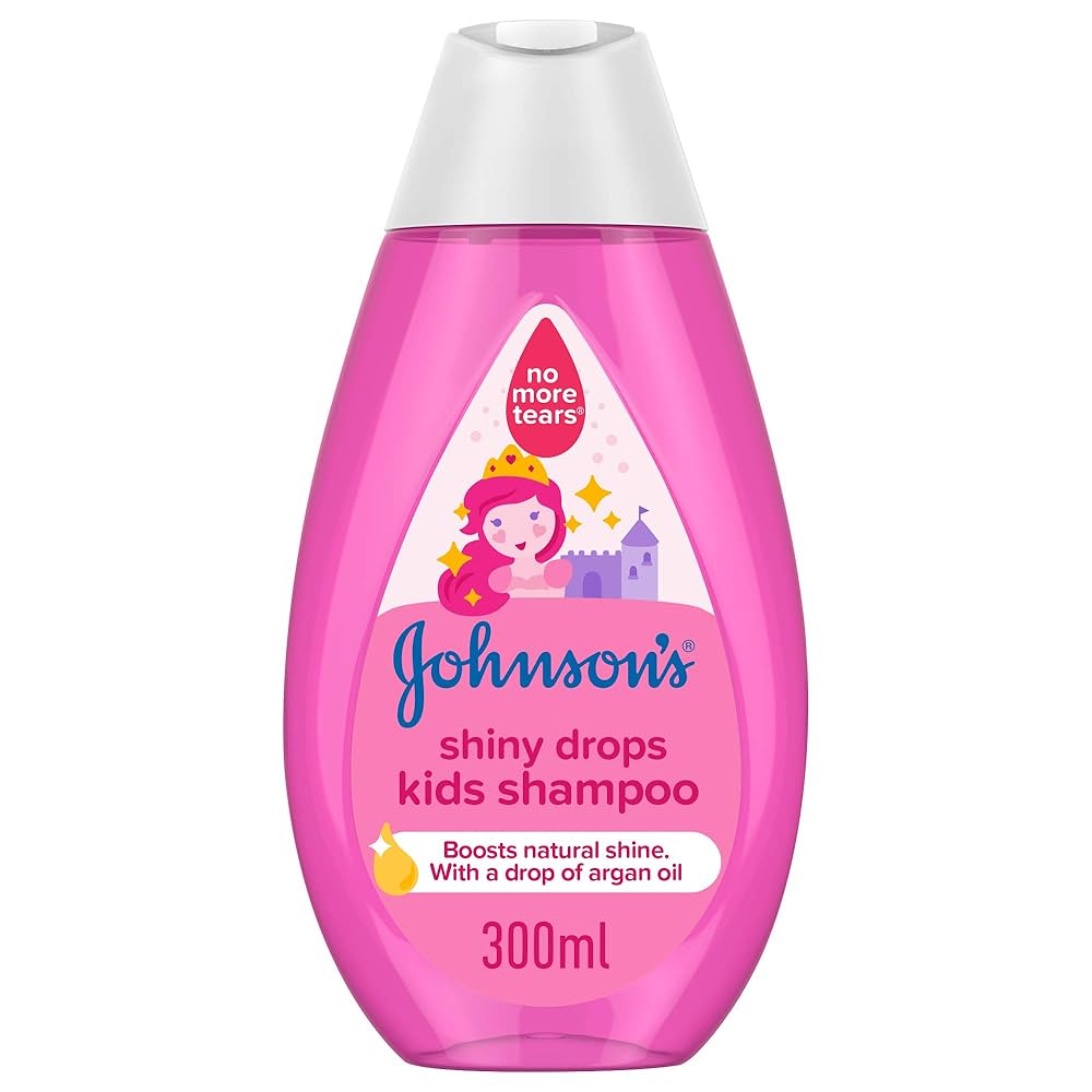 Johnsons Shampoing johnsons kids shiny drops avec huile d'argan 300ml - Parfum et cosmétiques authentiques en vente chez Choupinette para & parfumerie
